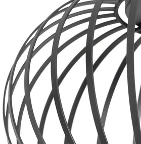 Plafoniera di design nera 30 cm - Johanna