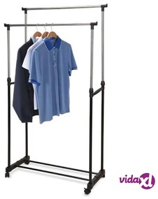 Storage solutions Appendiabiti Doppio Regolabile Ruote 80x42x(90-160)