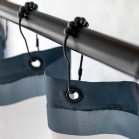 Ganci neri per tenda da doccia in set da 10 pezzi Aqua - Mette Ditmer Denmark
