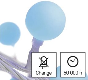 Catena LED da esterno natalizia 40xLED/9m IP44 blu