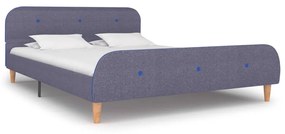 Giroletto Senza Materasso Grigio Chiaro 140x200 Cm Tessuto /