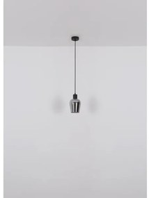 Globo 15627 - Lampadario a sospensione con filo RYAN 1xE27/40W/230V diametro 13,5 cm nero