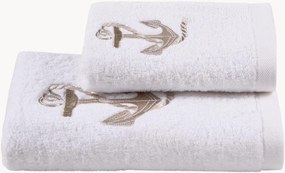 Set di 2 asciugamani in cotone Marino