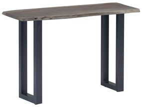 Tavolo consolle grigio 115x35x76 cm massello d&#039;acacia e ferro