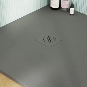 Piatto doccia SENSEA in composito minerale di resina gelificata Neo grigio L 90 x L 160 x H 3.4 cm