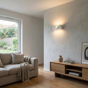 Applique da Parete G9 Rettangolare con Taglio in Gesso Pitturabile