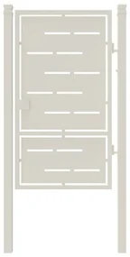 Cancello manuale Privacy in ferro, apertura a destra, L 104.5 x H 180 cm, di colore bianco