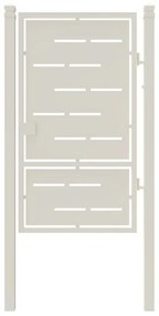 Cancello manuale Privacy in ferro, apertura centrale, L 104.5 x H 180 cm, di colore bianco