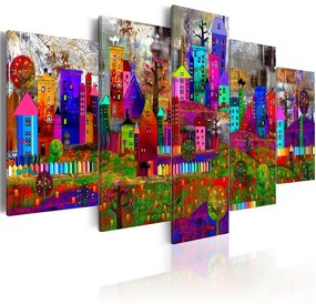 Quadro  The City of Expression  Colore colorful, Dimensioni e Misure 200x100