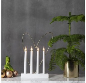 Eglo 410978 - Candeliere di Natale GLOSSY HEART 4xE10/3W/230V