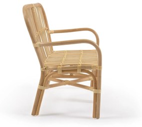 Kave Home - Panca in rattan Marzieh per bambini 67 cm