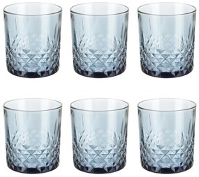 Set 6 bicchieri acqua blu 340 ml vetro Edinburgh