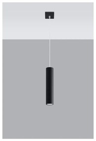 Lampada da soffitto nera 1 Castro - Nice Lamps