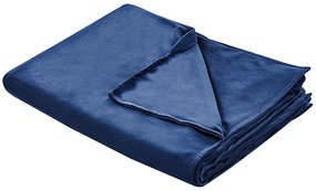 Copripiumino per coperta ponderata blu marino 120 x 180 cm RHEA Beliani