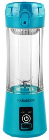 Mini frullatore portatile senza fili 350 ml azzurro