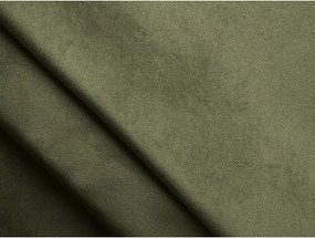 Divano componibile verde chiaro con rivestimento in velluto 285 cm Lokua – Makamii