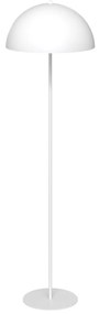 Piantana Moderno Demetra Acciaio Bianco 1 Luce E27 Ip20