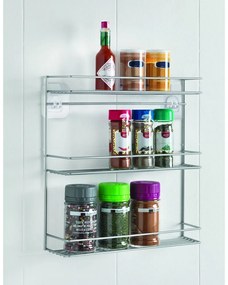 Scaffale per spezie a tre livelli montato a parete - Metaltex
