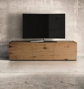 Porta TV SAN BABILA rovere nodato spazzolato 165&#215;45 cm H 45 cm