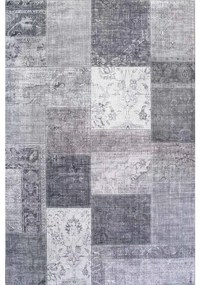 Tappeto Heriz digit patchwork natale grigio, L 230 x L 160 cm