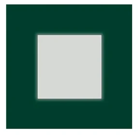 Plafoniera Contemporanea Pixel Metallo Verde Bosco Led 40W