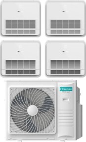 Climatizzatore Condizionatore Hisense Quadri Split Console 9+9+12+12 con 5AMW105U4RQC R-32 Wi-Fi Optional con Telecomando di serie