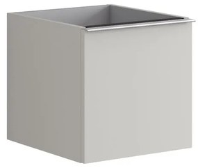 Struttura semi colonna da bagno Pixel 1 cassetto laccato opaco grigio pastello L 40 x H 40 x P 45.5 cm