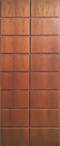 Pannello per porta d'ingresso Regent impiallacciato prodotto senza rivestimento noce L 81 x H 209.5 cm, Sp 18 mm