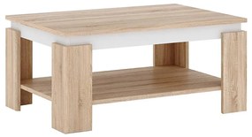 Tavolino da salotto LUNO rovere sonoma/bianco