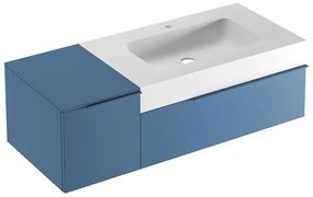 Mobile sottolavabo e lavabo Ginevra per vasca a destra avio L 120 x H 36 x P 51 cm