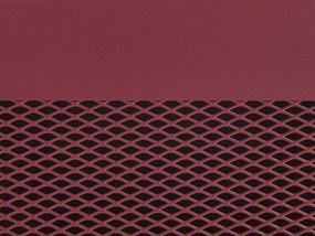Comodino metallo rosso scuro 45 x 35 cm OSSETT Beliani