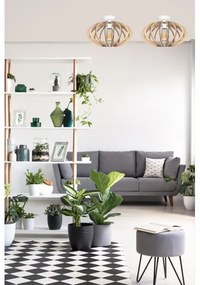 Surface-mounted lampadario EARTH 1xE27/60W/230V bianco/beige