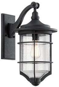 Applique classico chic da esterno KL-ROYAL-MARINE2-M nero IP44 1X E27 ELSTEAD