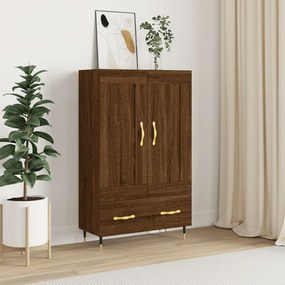 Credenza Rovere Marrone 69,5x31x115 Cm İn Legno Multistrato /