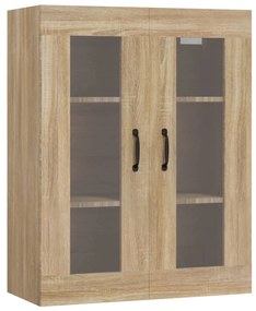 Armadietto pensile a parete rovere sonoma 69,5x34x90 cm