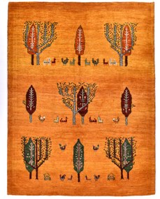 Loribaft Tappeto persiano 150x200 Giallo (Iran) Annodato A Mano