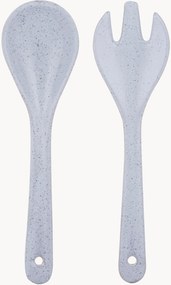 Set di 2 posate da insalata in porcellana Artisan