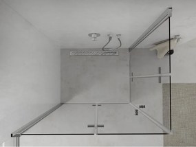 Mexen Lima Duo cabina doccia pieghevole 90 x 70 cm, trasparente, cromo - 856-090-070-02-00