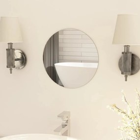 Specchio Senza Cornice Rotondo 30 Cm İn Vetro /