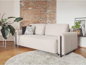 Divano beige allungabile/con contenitore e rivestimento in velluto a coste 244 cm Arcadova – ELTAP