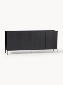 Credenza in legno di pino scanalato Avourio