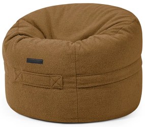 Pouf a sacco per bambini marrone con rivestimento in bouclé Roll 80 – SLOWDOWN