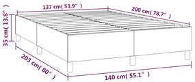 Giroletto a Molle Cappuccino 140x200 cm in Similpelle