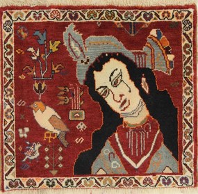 Gashghai Tappeto 70 x 60 (Iran) Annodato A Mano