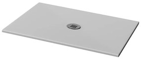 Piatto doccia in ceramica extra slim grigio L 100 x L 100 cm