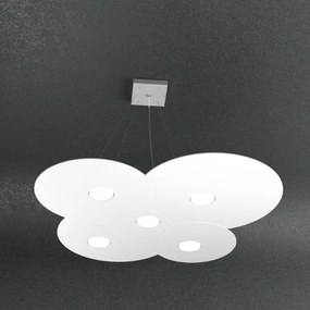 Cloud sospensione 5 luci bianco 1128-s5-bi