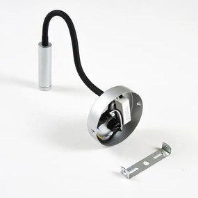 Brilagi - LED Lampada flessibile da muro MAYA LED/3W/230V 4000K argento