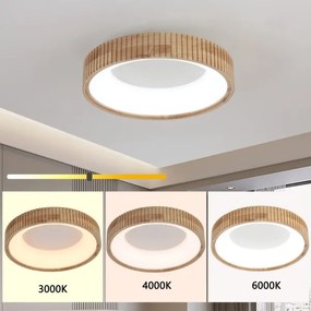 Brilagi - Lampada da soffitto LED FALCON WOOD MODERN LED/30W/230V Ø 45 cm legno