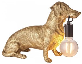 Endon 101187 - Lampada da tavolo DACHSHUND 1xE27/10W/230V oro