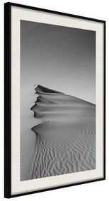 Poster  Wave of Sand  Cornice Quadri Cornice nera con pass-partout, Larghezza x Altezza Home decor 20x30